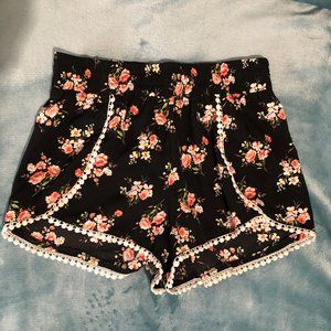 Floral Crochet Shorts